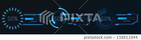 Hud interface frames, loading progress bars Hud interface frames, loading progress bars 138811944