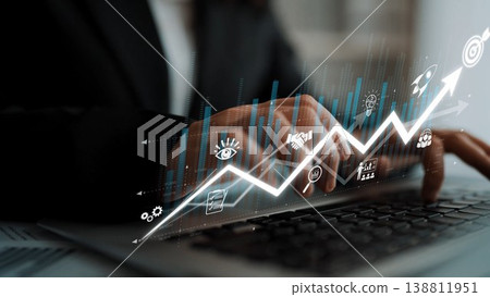 Business growth strategy and goal achievement plan Marrow 138811951