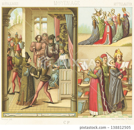 Illustrations of medieval Europe Illustrations of medieval Europe 138812505