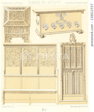 中世紀歐洲插圖 138812557