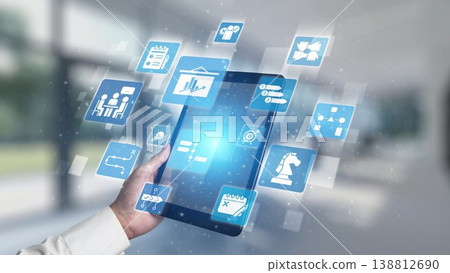 Project planning icons for business management and strategic teamwork Gist 138812690