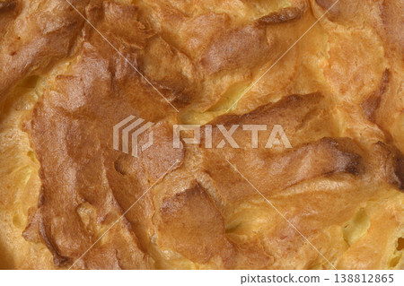 Golden Choux Pastry Texture Background Golden Choux Pastry Texture Background 138812865