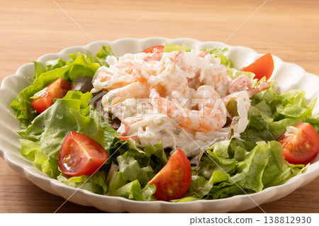 Shrimp mayonnaise salad 138812930