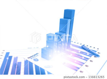 Digital graph chart of stock market and exchange Digital graph chart of stock market and exchange 138813265