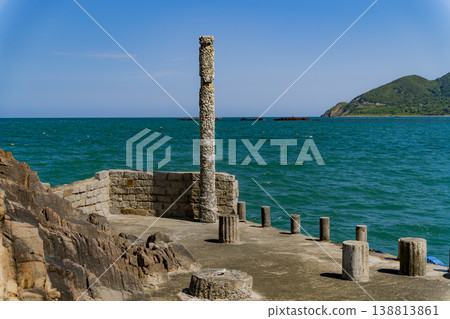 An abandoned old pier.  138813861