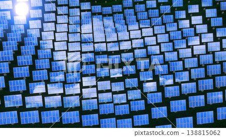 Solar panels - renewable energy concept. 3D rendering Solar panels - renewable energy concept. 3D rendering 138815062