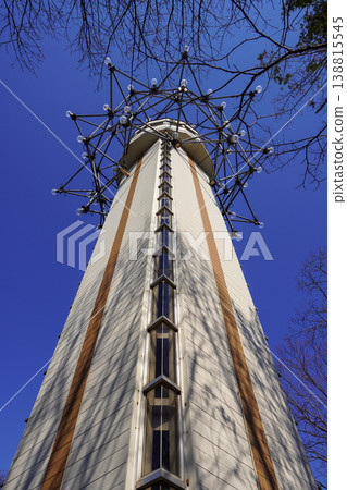 Spring at the Centennial Memorial Tower of Kurisawa Town 138815545