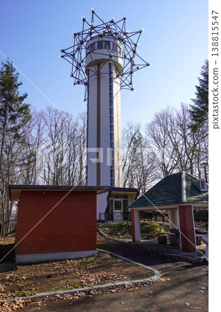 Spring at the Centennial Memorial Tower of Kurisawa Town 138815547