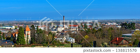Panoramic view across the southern viennese basin Panoramic view across the southern viennese basin 138815570