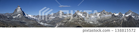 Panoramic view from Gornergrat north Panoramic view from Gornergrat north 138815572
