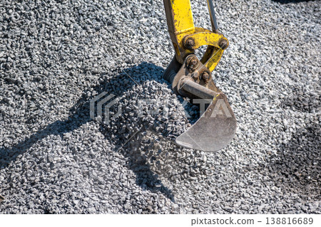Earthworks, exterior works with machinery, industry Earthworks, exterior works with machinery, industry 138816689