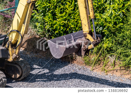Earthworks, exterior works with machinery, industry Earthworks, exterior works with machinery, industry 138816692