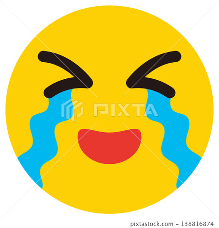 一個邊笑邊流淚的表情符號 一個邊笑邊流淚的表情符號 138816874