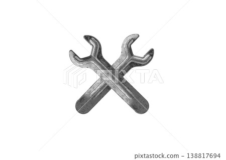 Wrench isolated on white background close up Wrench isolated on white background close up 138817694