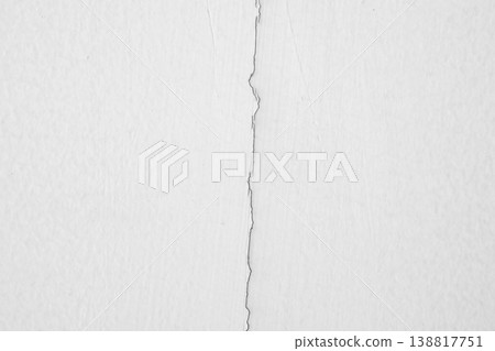 cracked concrete on white wall texture background 138817751