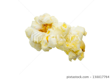 Tasty popcorn close up isolated on white background 138817764