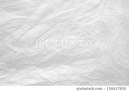 White plastic bag texture background White plastic bag texture background 138817950