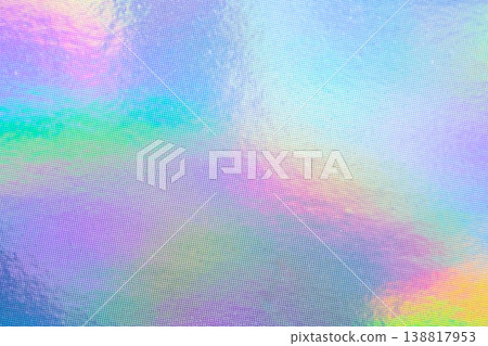 Holographic rainbow foil iridescent texture abstract hologram background 138817953