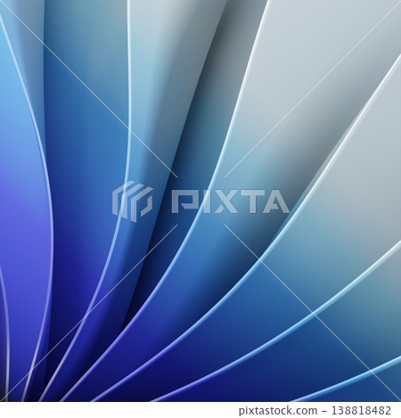 Abstract blue background with stripes - 3D illustration Abstract blue background with stripes - 3D illustration 138818482