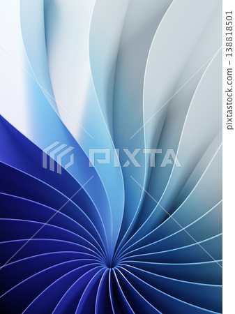 Abstract vertical blue background with stripes - 3D illustration Abstract vertical blue background with stripes - 3D illustration 138818501