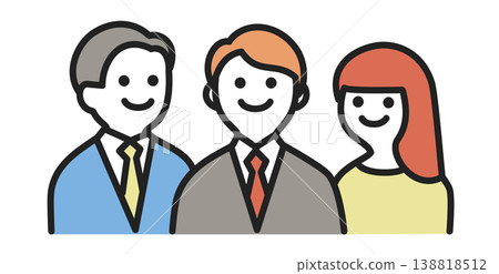 Three smiling businessmen Three smiling businessmen 138818512