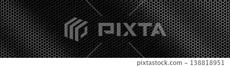 Hexagonal metal grid texture - background Hexagonal metal grid texture - background 138818951