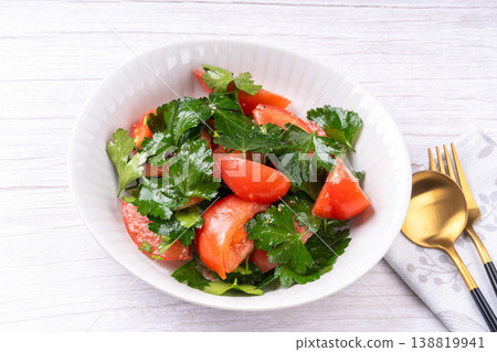 Italian parsley tomato salad Italian parsley tomato salad 138819941