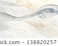 Abstract Japanese modern background material with overlapping washi paper textures and streamlined textures. 138820257