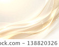 A luxurious background material with silky curves and a beautiful golden sheen. 138820326