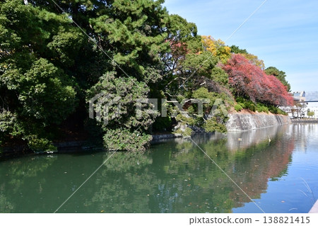 Sunpu Castle 61: Stone walls and moat (east side) 138821415