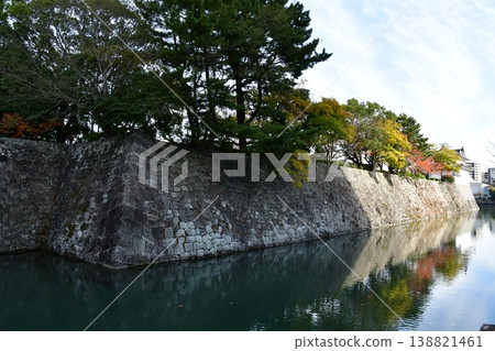 Sunpu Castle 16: Moat and stone wall (south side) 138821461