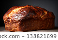 Delicious Golden Brioche Loaf With A Rich Texture Close Up 138821699