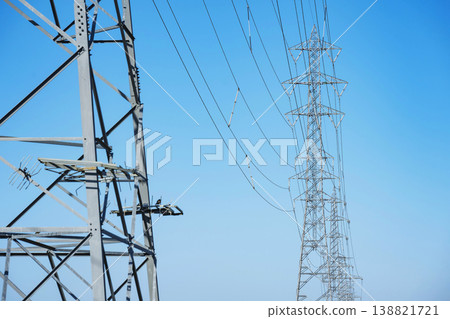 Scenery with a steel tower 138821721