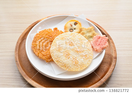 Assortment of rice crackers Assortment of rice crackers 138821772