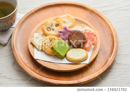 Rice crackers and Western-style sweets Rice crackers and Western-style sweets 138821782