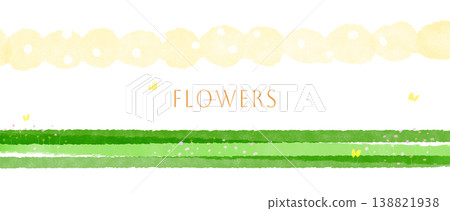色彩繽紛的水彩風格手繪花卉畫框 色彩繽紛的水彩風格手繪花卉畫框 138821938