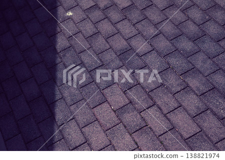 Shadowed brick road Shadowed brick road 138821974