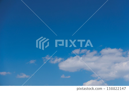 blue sky and white clouds 138822147