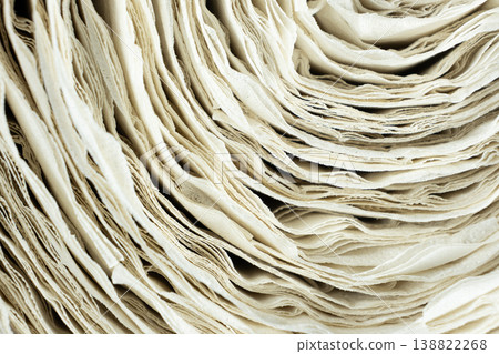 Macro texture of white recycled paper spiral Macro texture of white recycled paper spiral 138822268