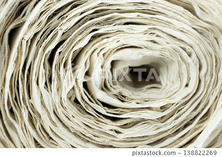 Creative paper roll swirl pattern close up. Creative paper roll swirl pattern close up. 138822269