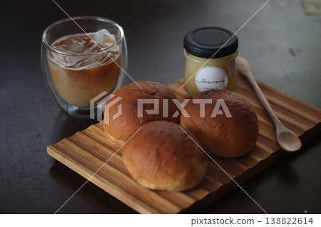 Bread, butter, and coffee Bread, butter, and coffee 138822614