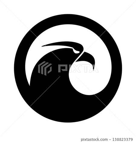 Minimalist Eagle Silhouette Logo Design Minimalist Eagle Silhouette Logo Design 138823379