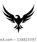 Elegant Eagle Emblem Minimal Logo 138823397