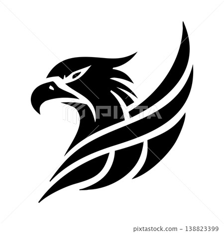 Minimal Geometric Eagle Logo Design Minimal Geometric Eagle Logo Design 138823399