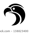 Simple Elegant Polygon Eagle Logo 138823400