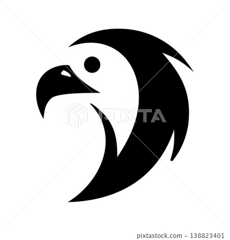 Elegant Line Art Eagle Logo Elegant Line Art Eagle Logo 138823401