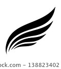 Simple Monoline Eagle Logo Design 138823402