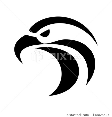 Simple Bold Eagle Logo Design 138823403