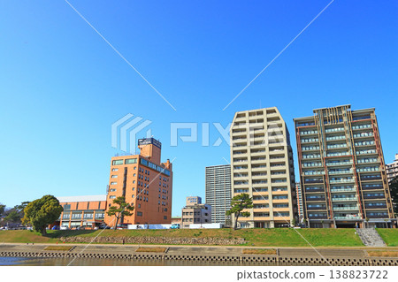 Scenery around Otogawa River, Okazaki City, Aichi Prefecture Scenery around Otogawa River, Okazaki City, Aichi Prefecture 138823722