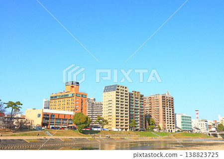 Scenery around Otogawa River, Okazaki City, Aichi Prefecture Scenery around Otogawa River, Okazaki City, Aichi Prefecture 138823725